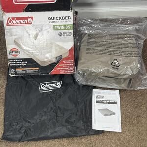 Coleman QuickBed Airbed Air Mattress Twin Size Extra High Built In 4D Pump